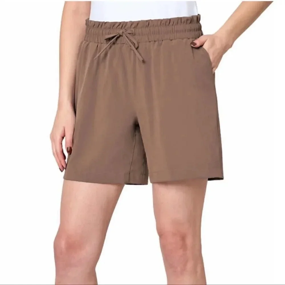 Mondetta Ladies' Woven Short XXL Mocha Mousse Brown New